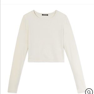 Talentless Women’s Rib Scoop Neck Long Sleeve Bone